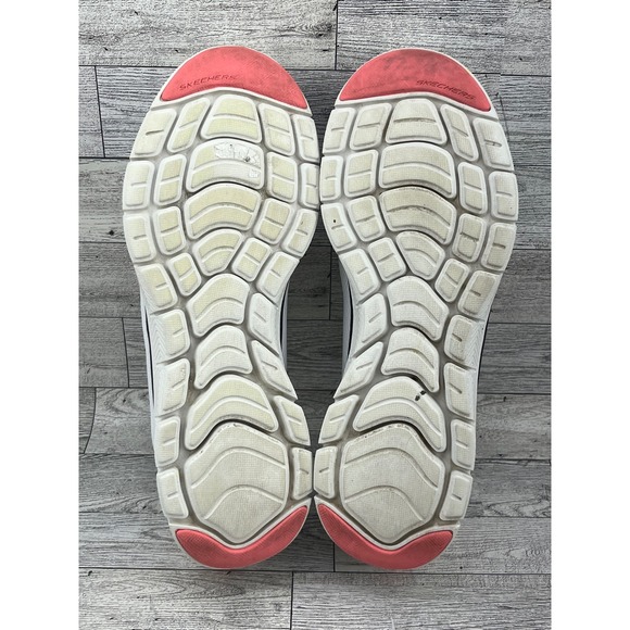 Skechers Flex Lite Women's White Pink Running Walking Athletic Shoes Size 9.5 - Picture 7 of 8